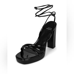 Jeffrey Campbell Prosecco Glossy Black Platform Heels